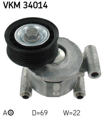 SKF VKM 34014 Feszítőgörgő hosszbordásszíjhoz